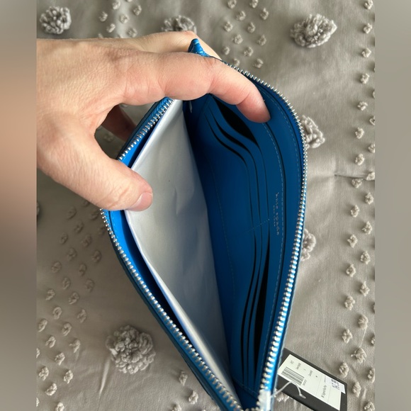 Kate Spade Ava Wristlet Summer Night Blue NEW - Picture 7 of 10